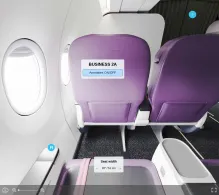 S7 Airlines Airbus A320neo seat maps 360 panorama view