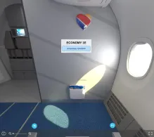Southwest Airlines Boeing 737 MAX 8 V.1 seat maps 360 panorama view