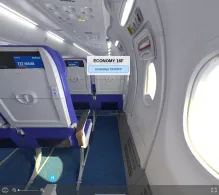 Southwest Airlines Boeing 737 MAX 8 V.1 seat maps 360 panorama view