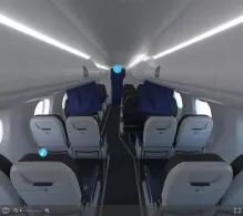Alaska Airlines Embraer E175 seat maps 360 panorama view