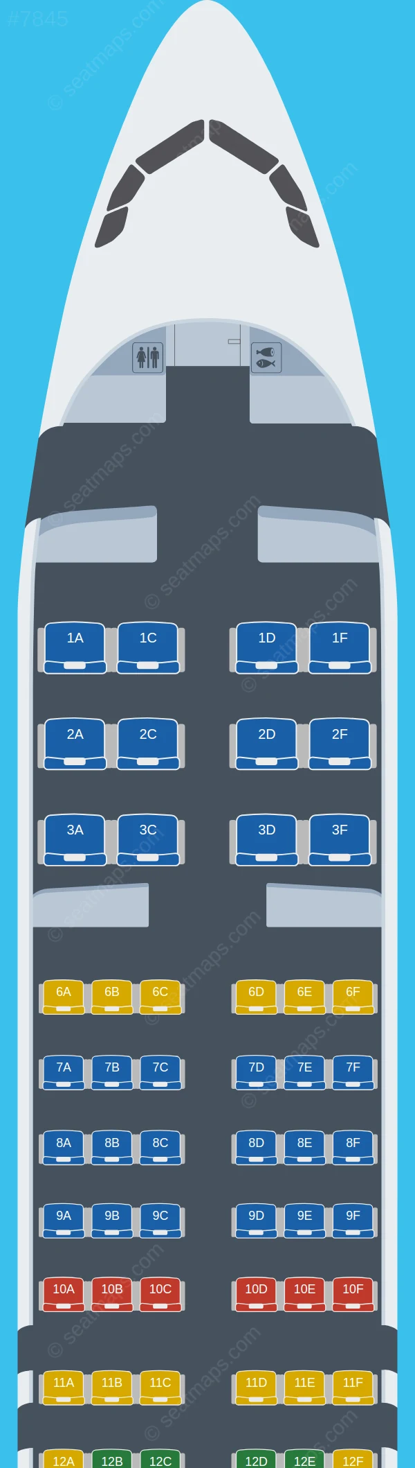 SriLankan Airlines Airbus A320neo seatmap preview
