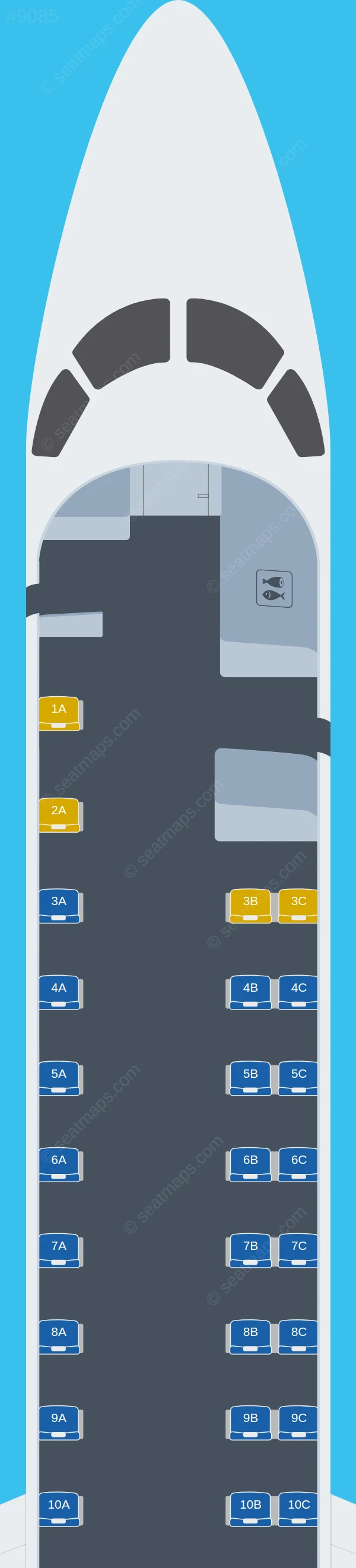 Star Air (India) Embraer ERJ 145 seatmap preview