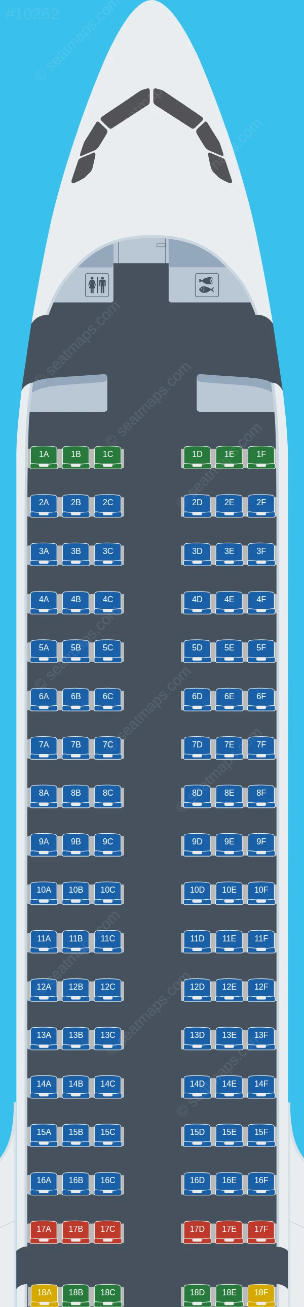 Scoot Tigerair Pte Airbus A321neo seatmap preview