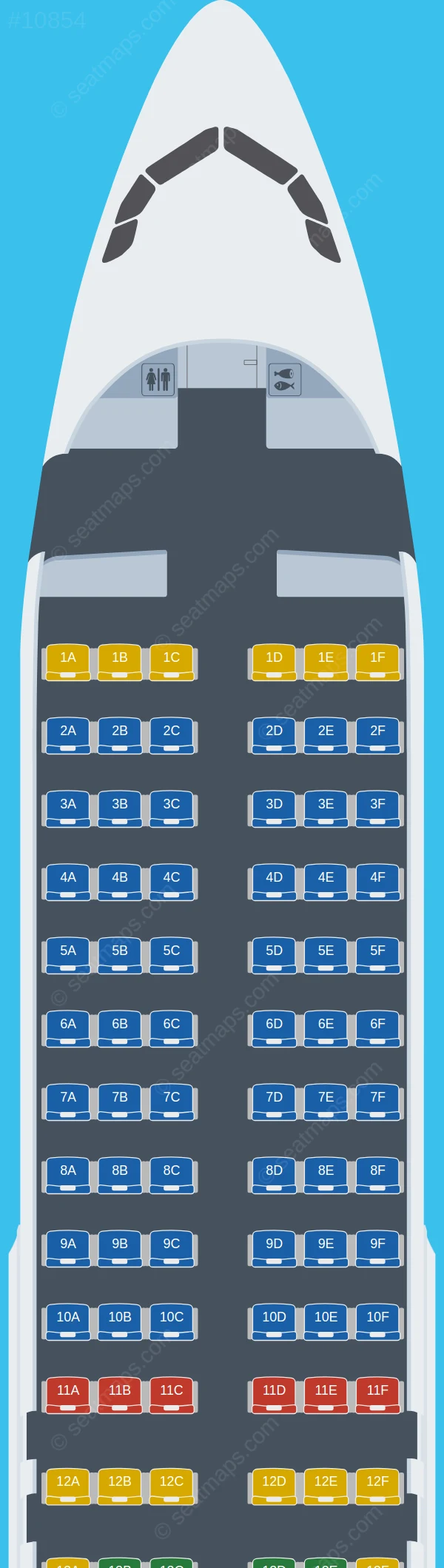 Nile Air Airbus A320-200 V.2 seatmap preview