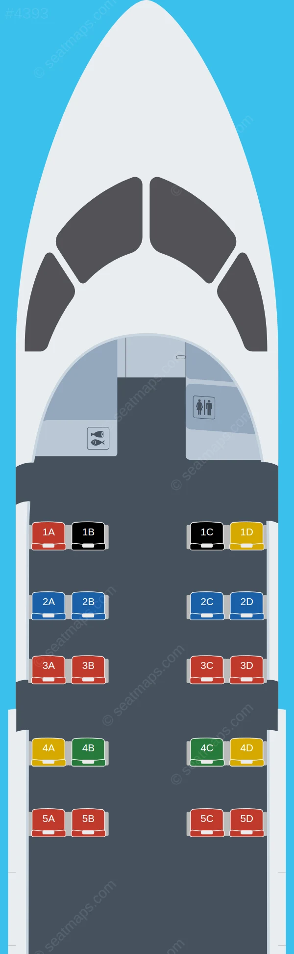 PNG Air De Havilland Q100 V.3 seatmap preview