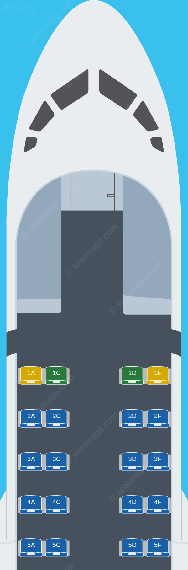 Sterling Airways ATR 42-600 seatmap preview