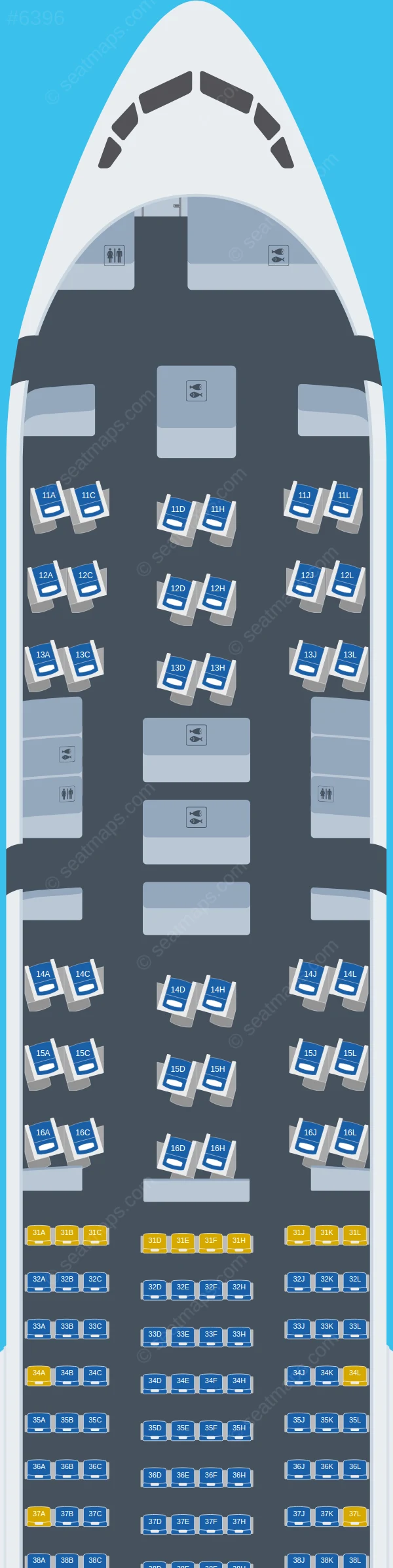 Air China Boeing 777-300ER V.2 seatmap preview
