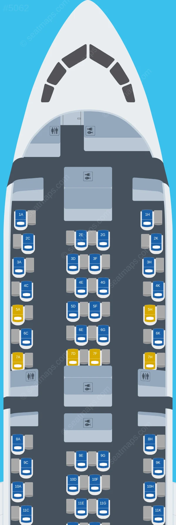 ANA - All Nippon Airways Boeing 787-9 V.2 seatmap preview