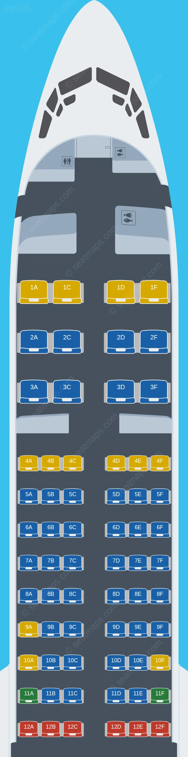 Belavia Boeing 737 MAX 8 seatmap preview