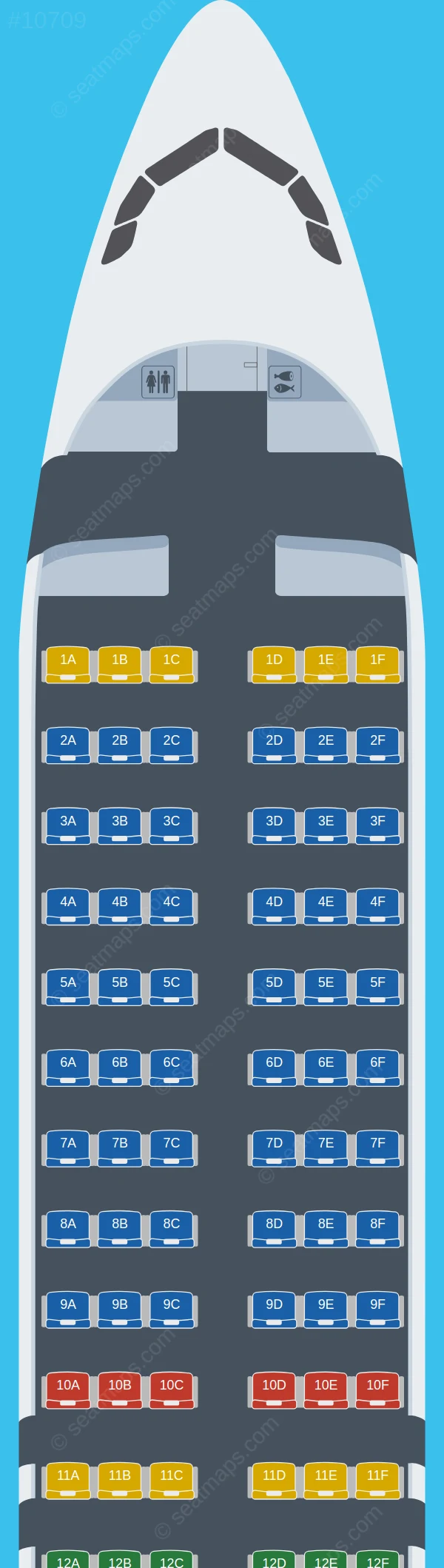 Eurowings Airbus A320neo V.1 seatmap preview