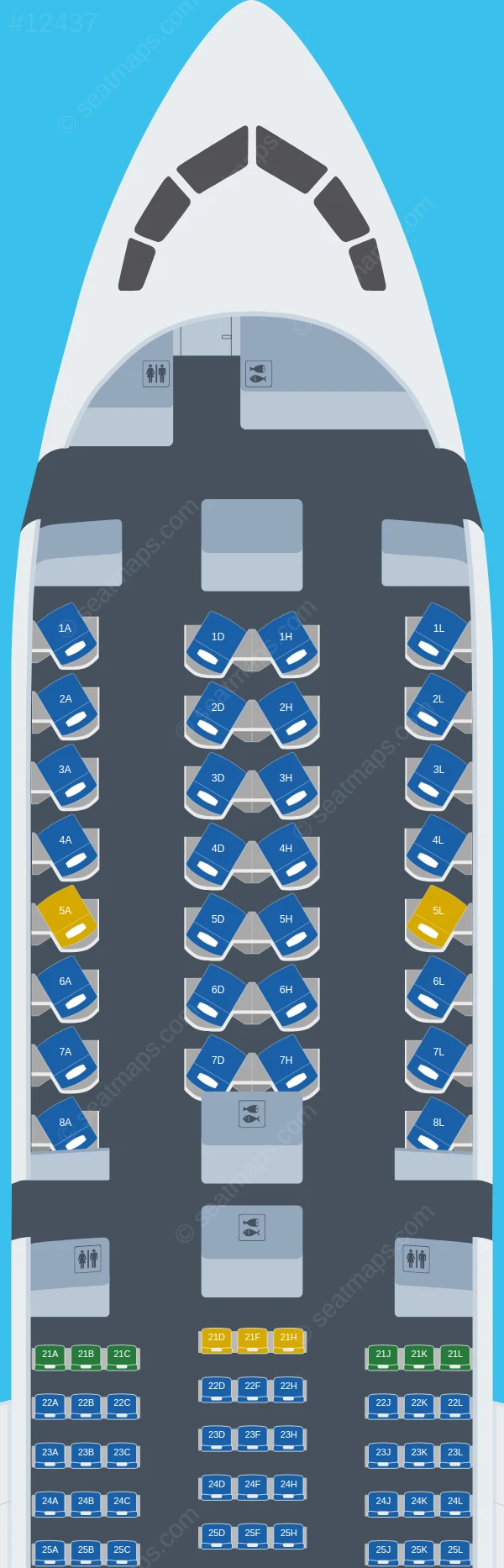 Ethiopian Airlines Boeing 787-9 V.2 seatmap preview