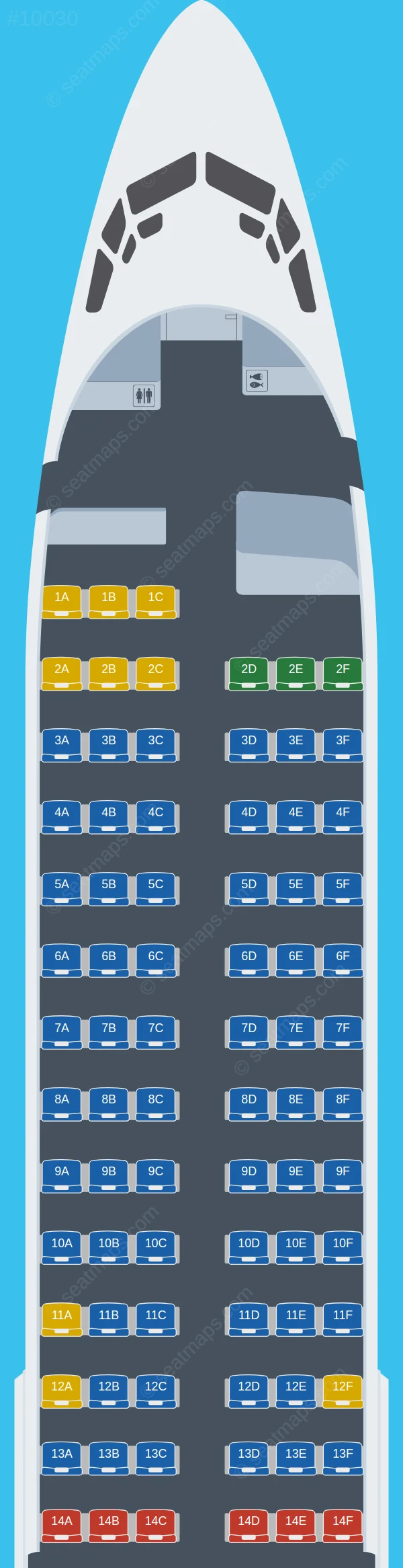 Arkia Boeing 737-800 seatmap preview