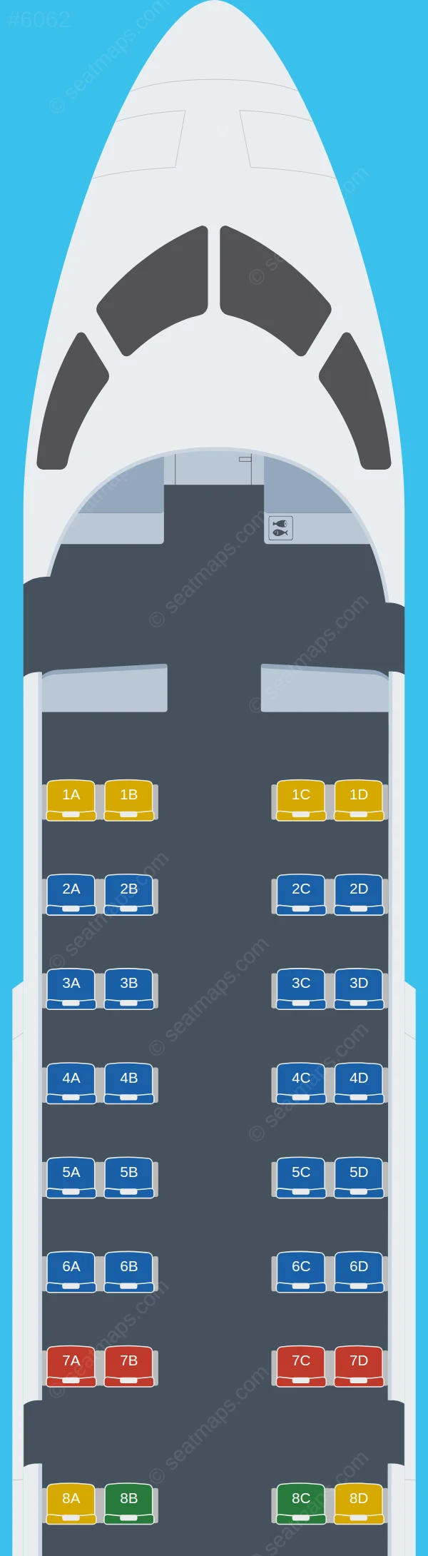 SkyWest Airlines Bombardier CRJ200 seatmap preview