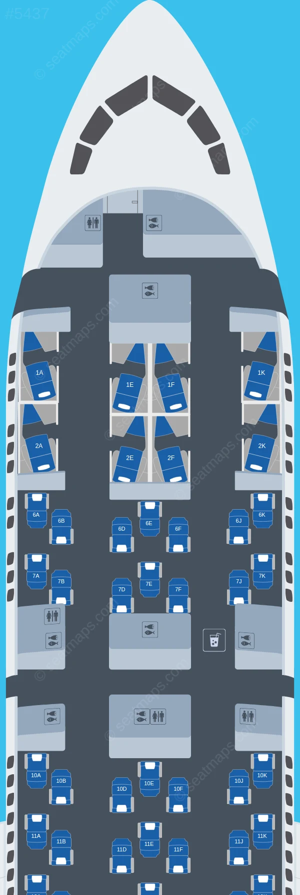 British Airways Boeing 787-9 V.1 seatmap preview