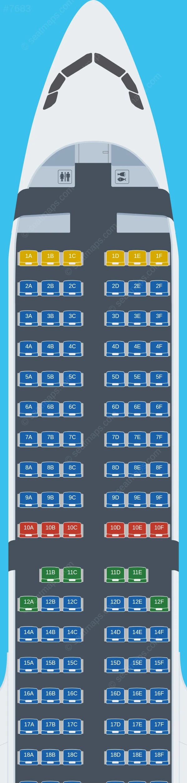 VietJet Air Airbus A321neo V.2 seatmap preview