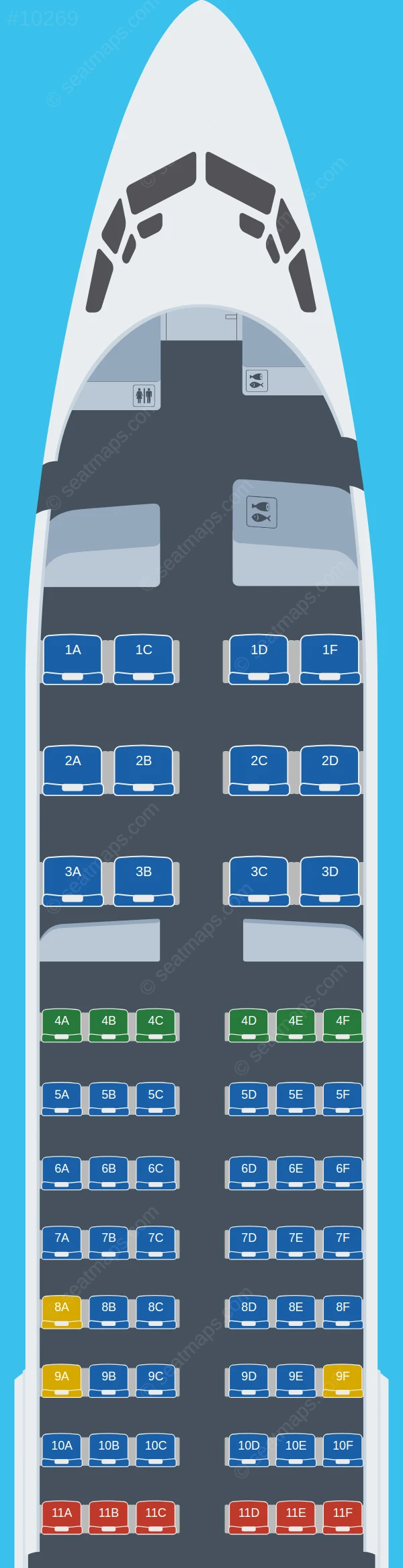 LOT Polish Airlines Boeing 737-800 V.2 seatmap preview