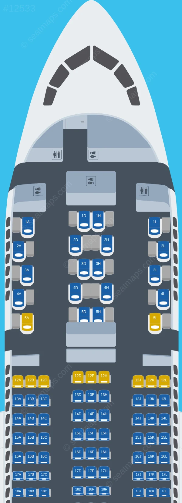 LATAM Airlines Boeing 787-8  V.2 seatmap preview