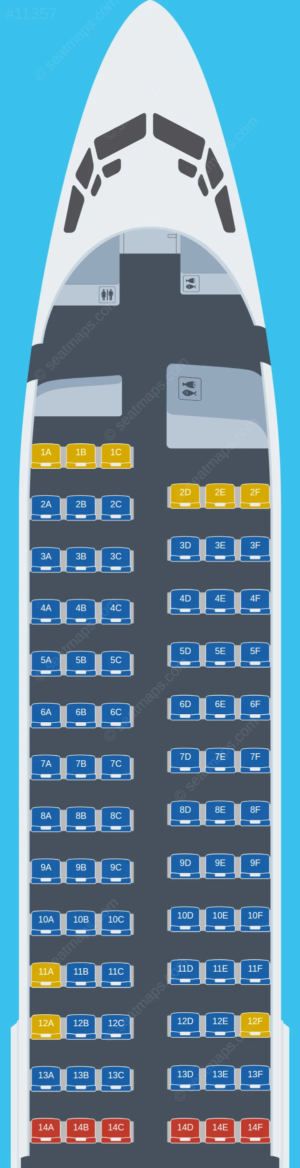 Nolinor Aviation Boeing 737-800 seatmap preview