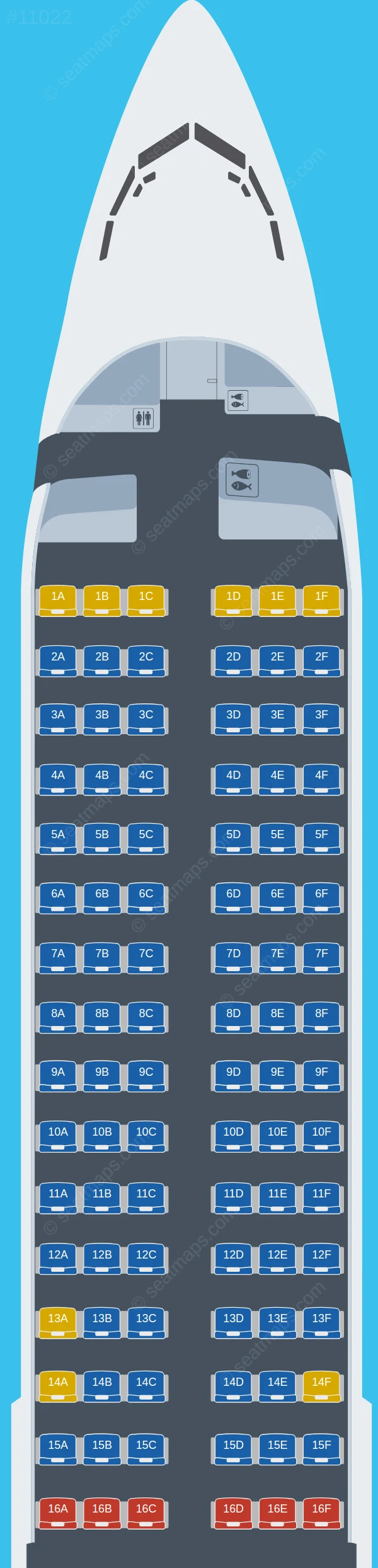 Fly Baghdad Boeing 737-900 ER seatmap preview