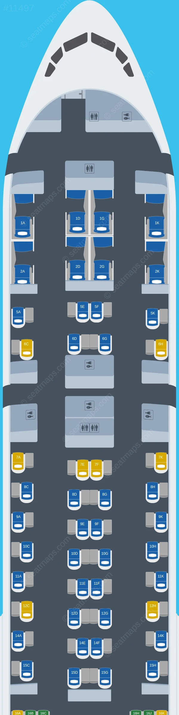 Air India Boeing 777-300ER V.2 seatmap preview