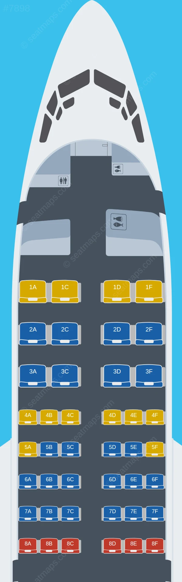 Air Peace Boeing 737-500 seatmap preview