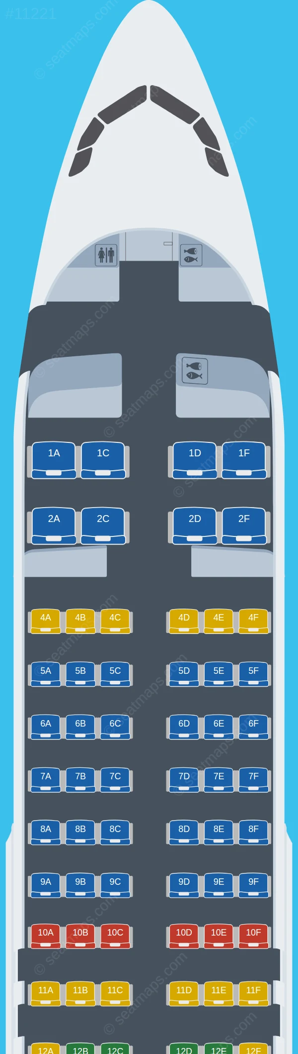 Batik Air Airbus A320-200 V.2 seatmap preview