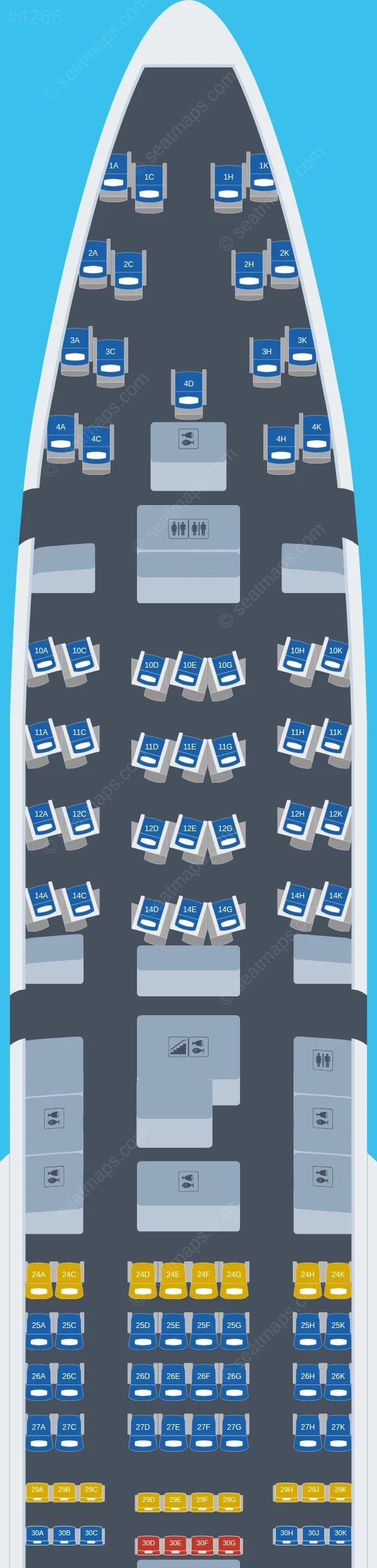 Lufthansa Boeing 747-400 seatmap preview