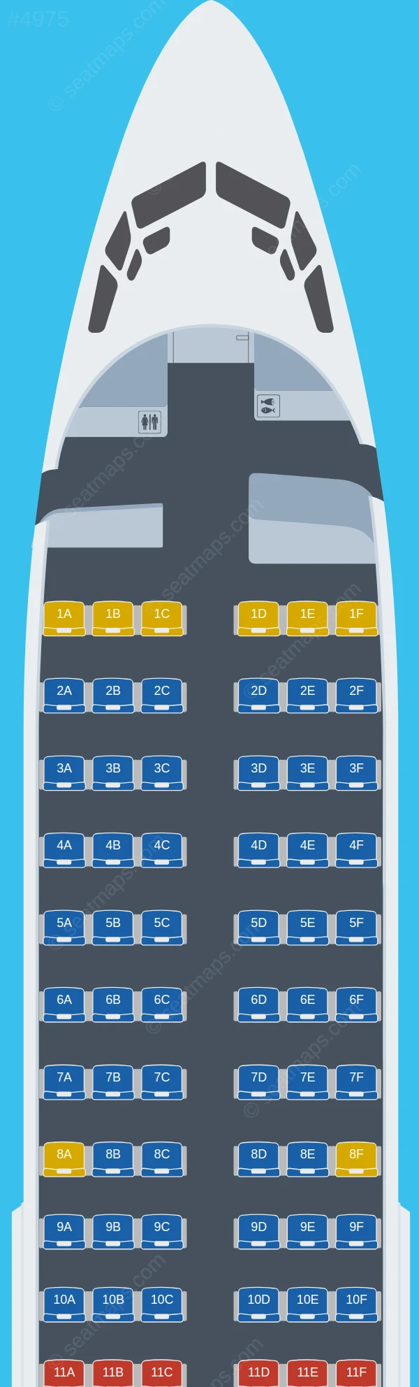 ASL Airlines France Boeing 737-700 V.1 seatmap preview