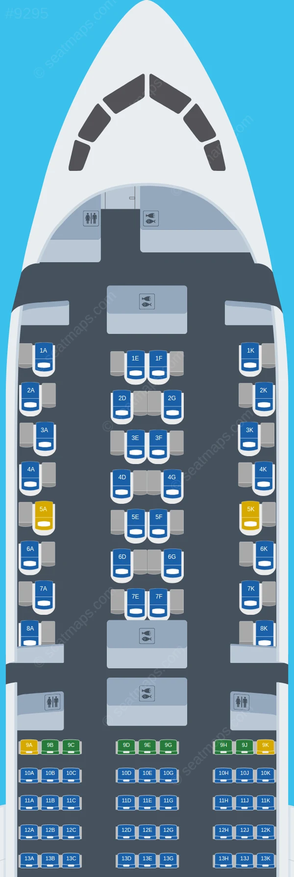 Turkish Airlines Boeing 787-9 seatmap preview