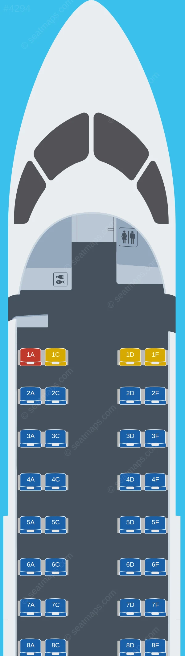 Air Inuit De Havilland Q300 seatmap preview