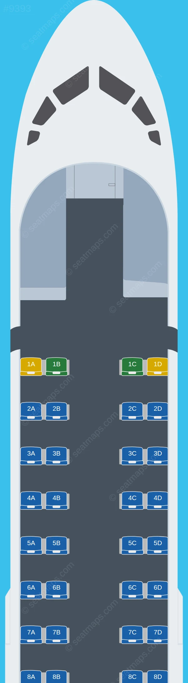 Air New Zealand ATR 72-600 seatmap preview