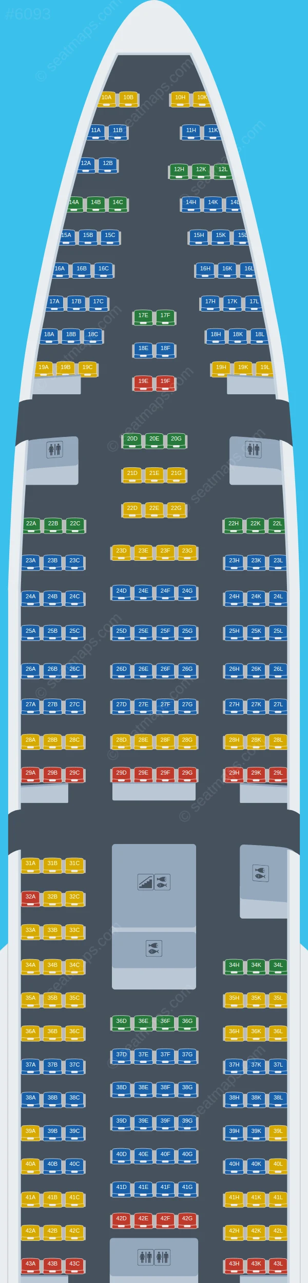 Rossiya Boeing 747-400 V.2 seatmap preview