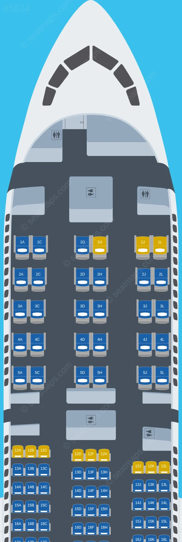 LATAM Airlines Boeing 787-9 V.1 seatmap preview