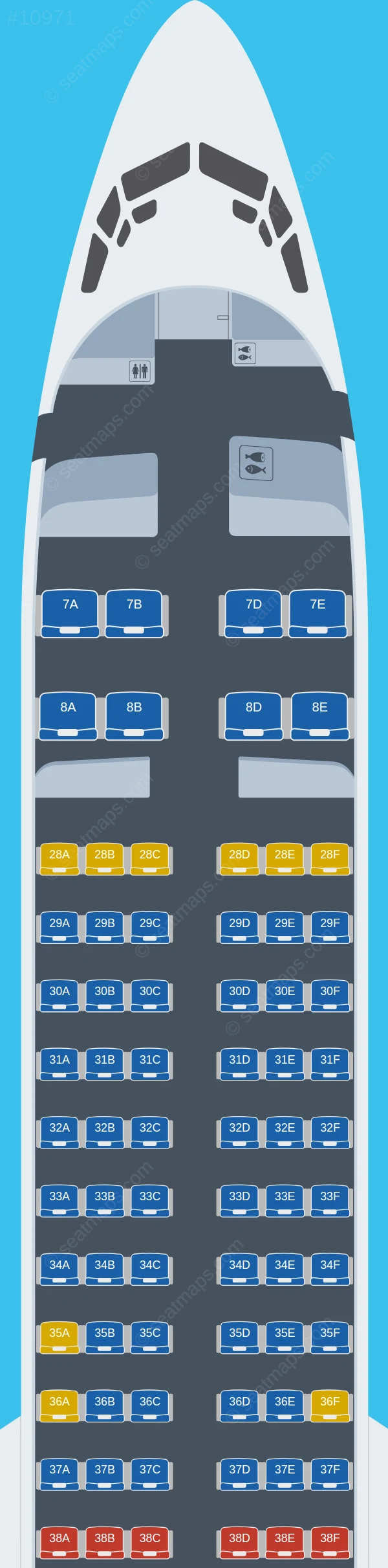 Jin Air Boeing 737-900 seatmap preview