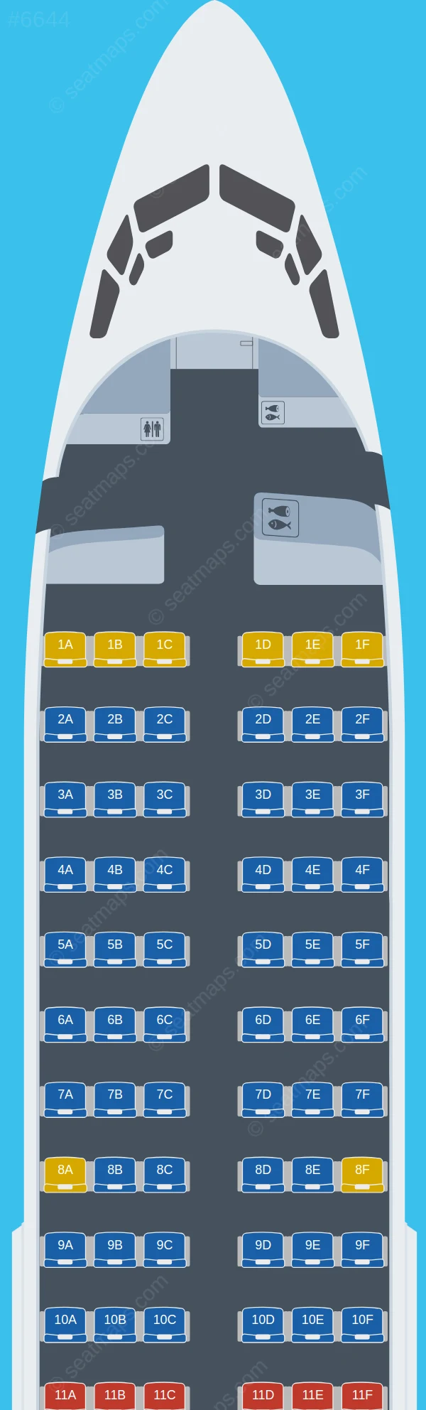 ASL Airlines France Boeing 737-700 V.2 seatmap preview