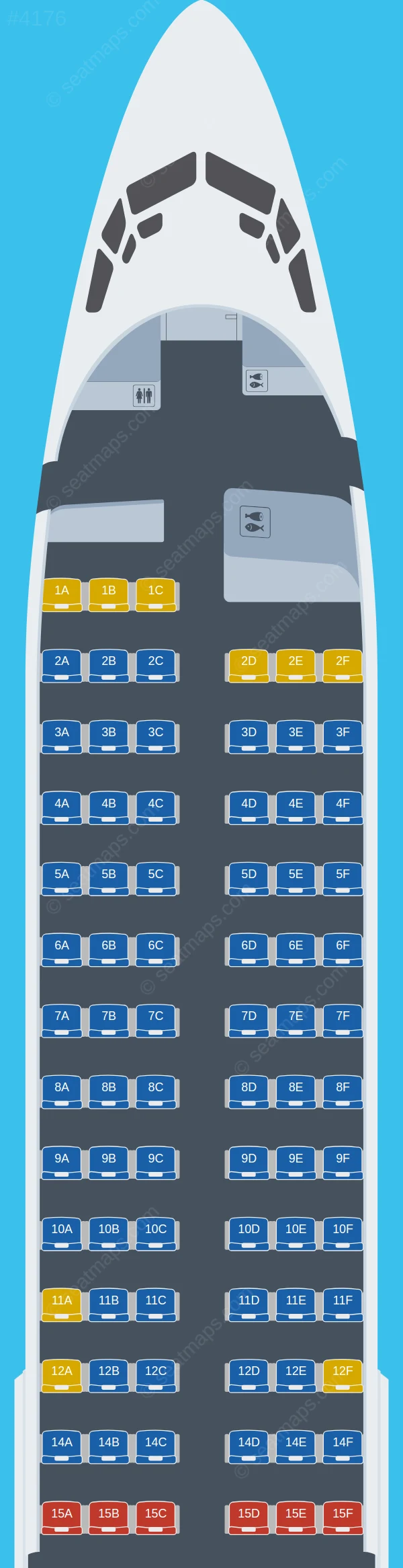 SunExpress Boeing 737-800 seatmap preview