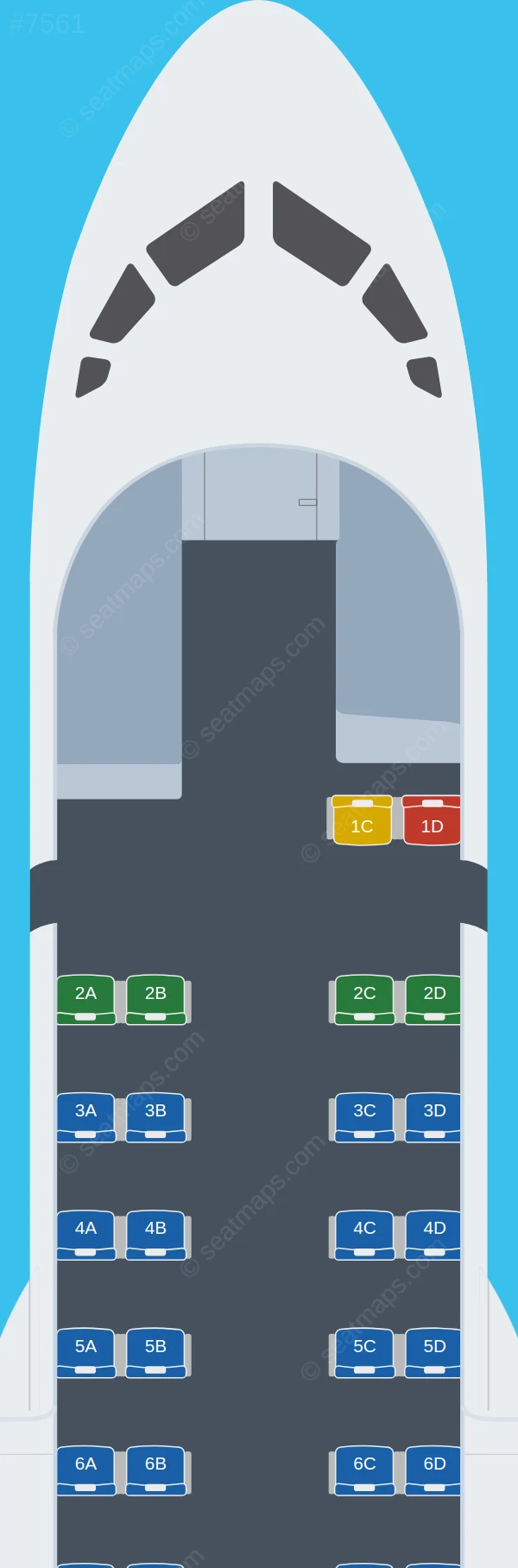 La Costeña ATR 42-300 seatmap preview