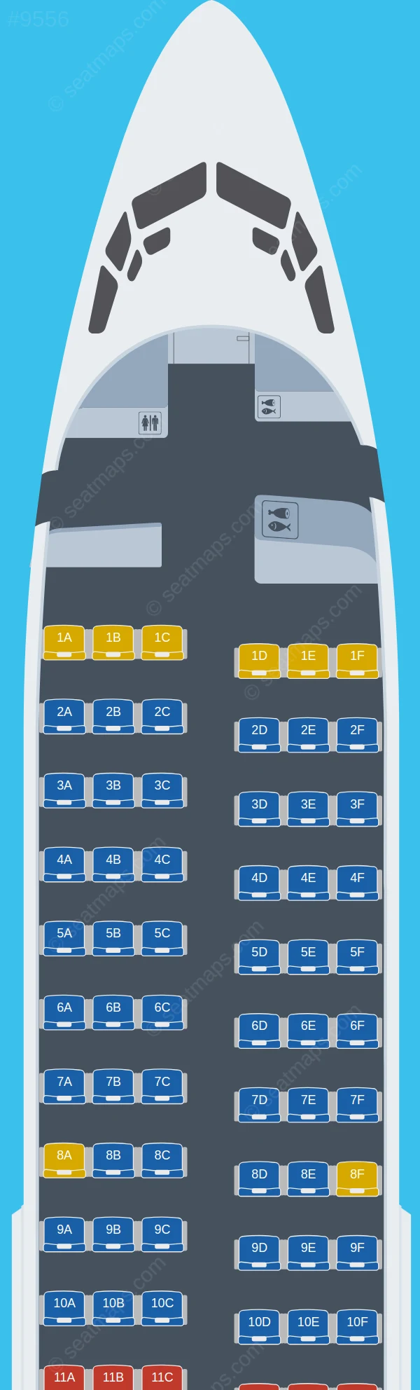 Eznis Airways Boeing 737-700 V.1 seatmap preview