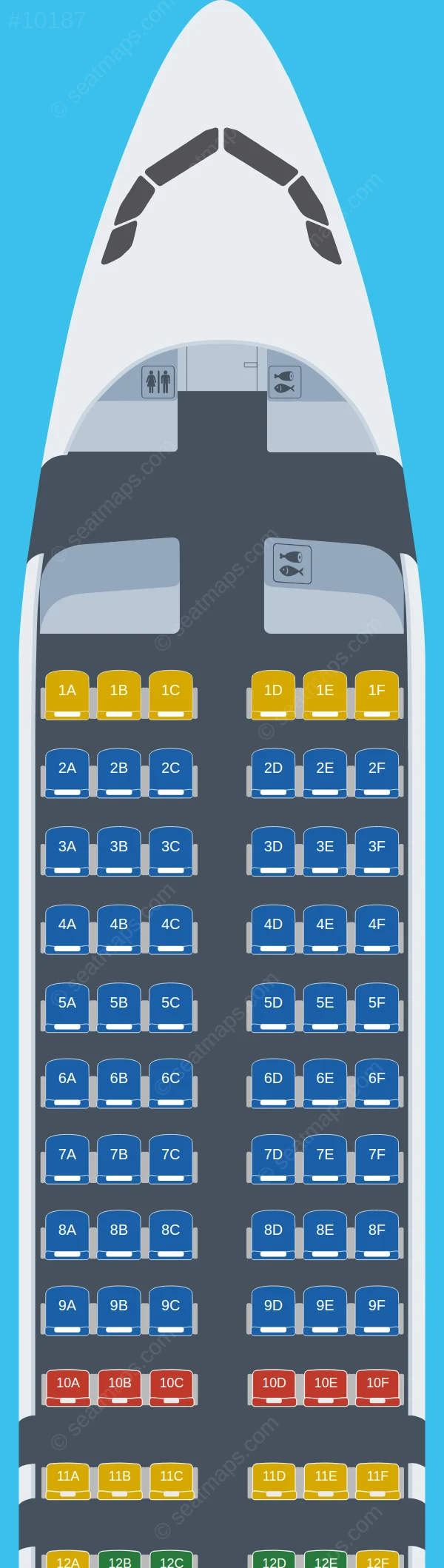 Swiss Airbus A320neo seatmap preview