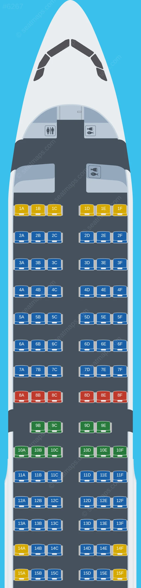 Turkish Airlines Airbus A321-200 V.3 seatmap preview