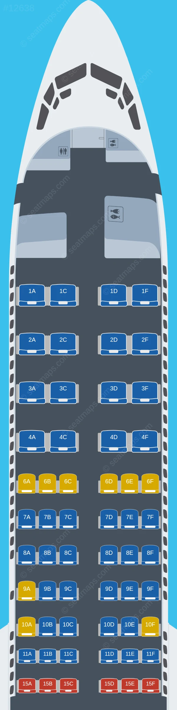 Alaska Airlines Boeing 737 MAX 8 V.2 seatmap preview
