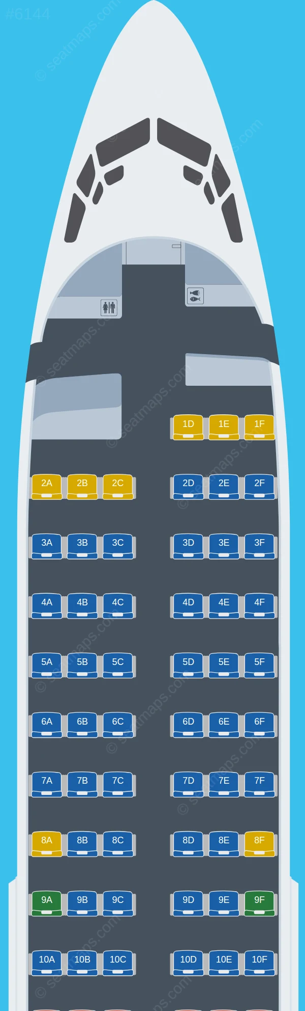 Shandong Airlines Boeing 737-700 seatmap preview