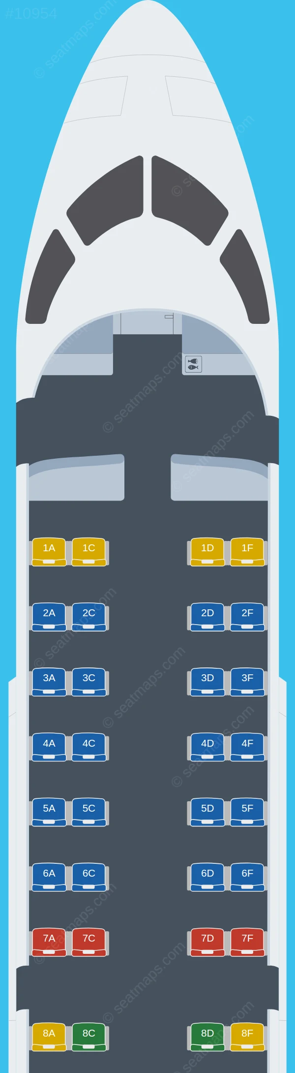 Saurya Airlines Bombardier CRJ200 seatmap preview