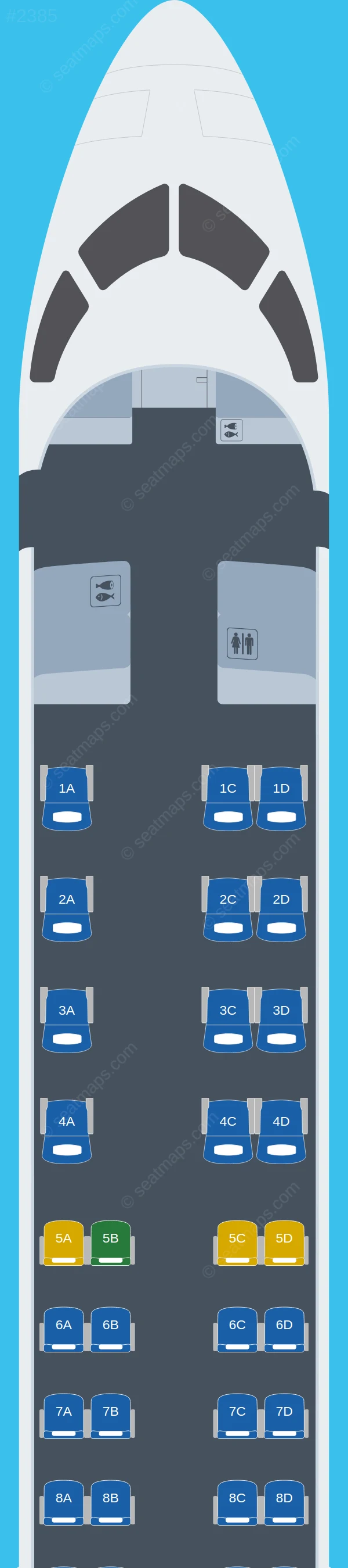 Delta Bombardier CRJ900 V.1 seatmap preview