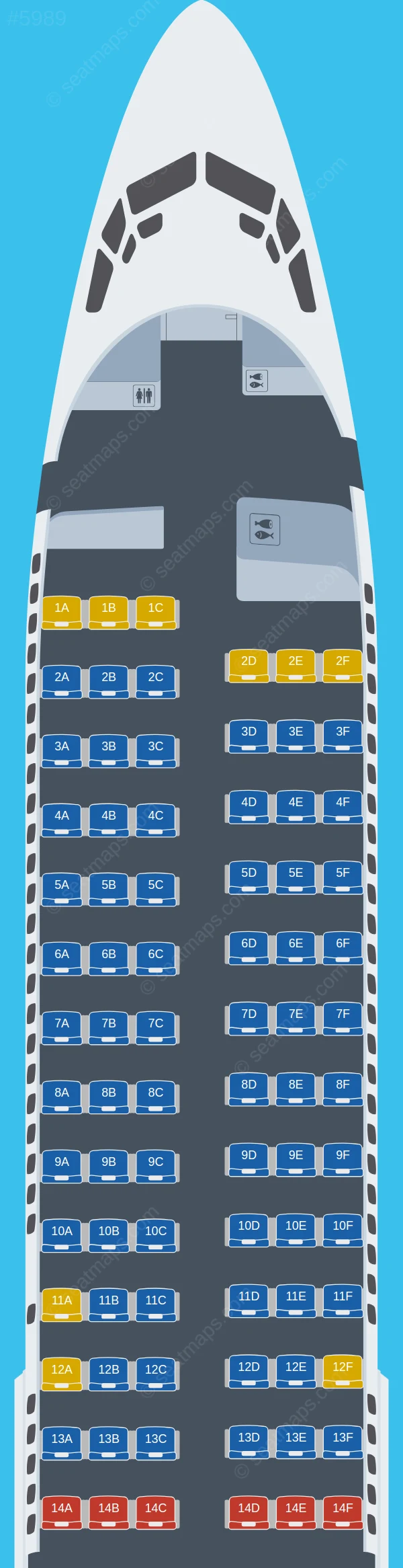 Norwegian Air Shuttle Boeing 737-800 V.2 seatmap preview