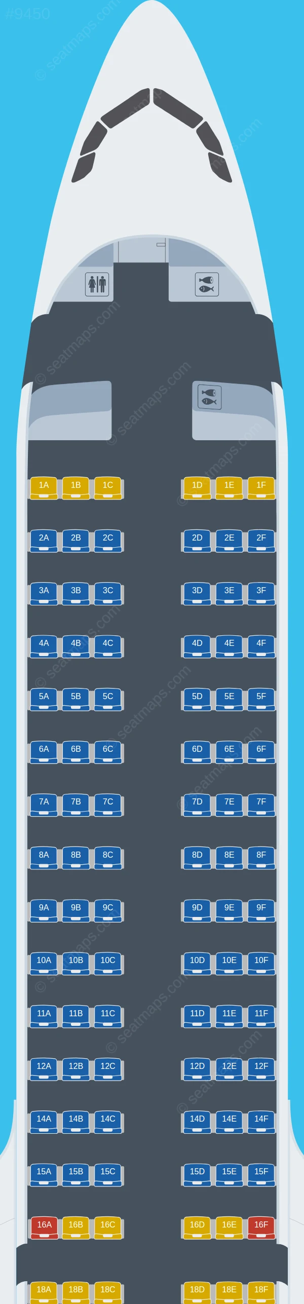 Lufthansa Airbus A321neo seatmap preview