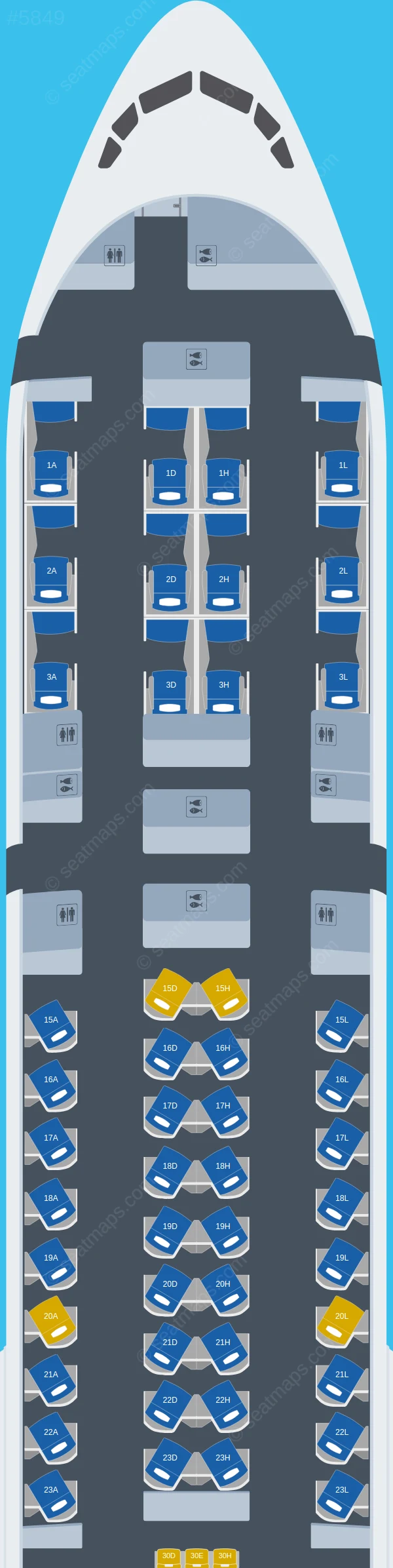 Saudia Boeing 777-300ER V.3 seatmap preview