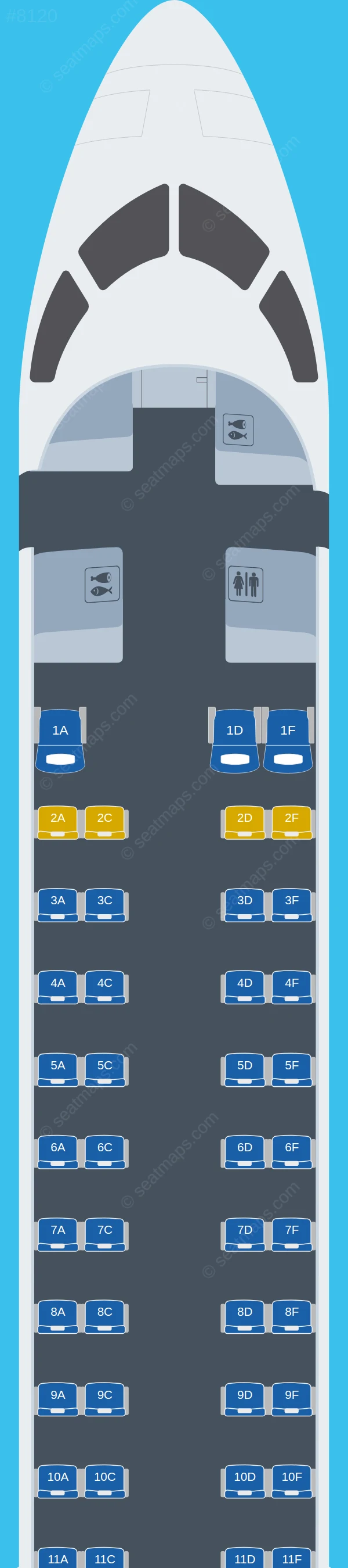 China Express Airlines Bombardier CRJ900 ER seatmap preview