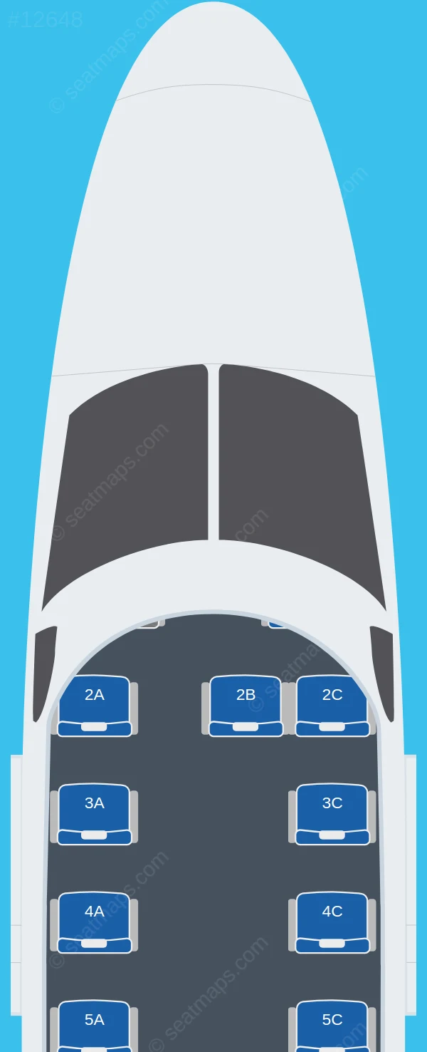 Maya Island Air Cessna 208B Grand Caravan seatmap preview