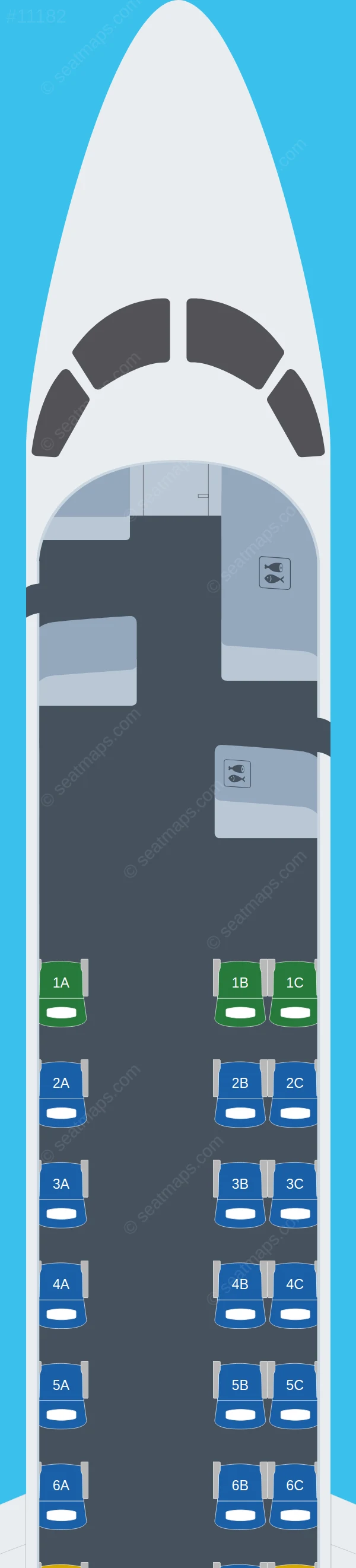 Contour Aviation Embraer ERJ 145 seatmap preview